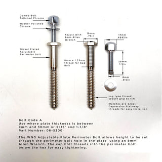 Adjustable Plate Perimeter Bolt Assembly - Wessell, Nickel & Gross