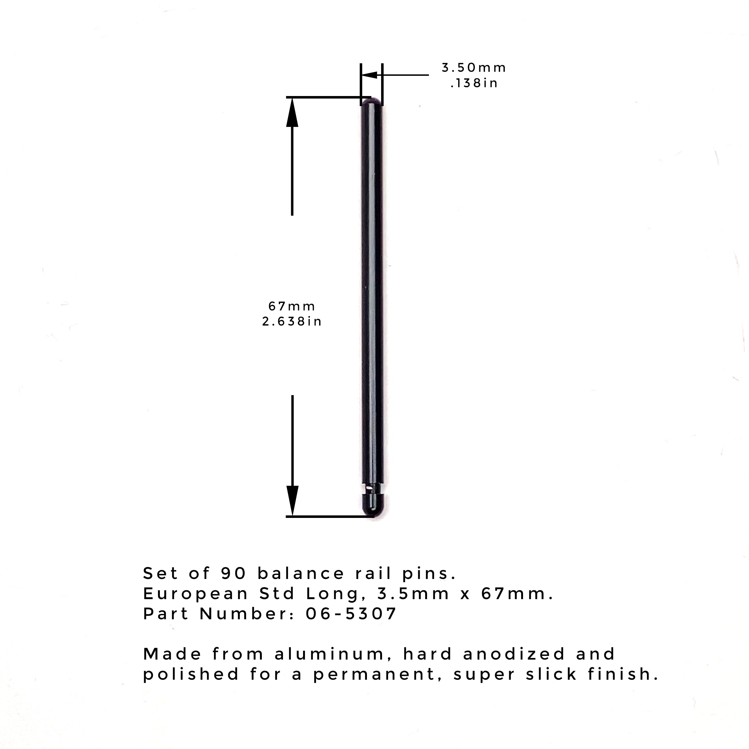 Balance Rail Pin Set | Wessell, Nickel & Gross