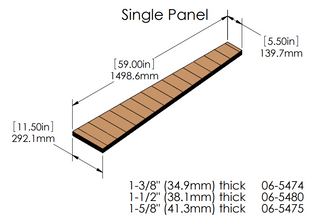 Single Panel 7-Ply Pinblock - Wessell, Nickel & Gross